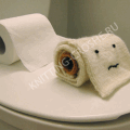 вязаная туалетная бумага